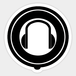 Headphones Symbol Sticker